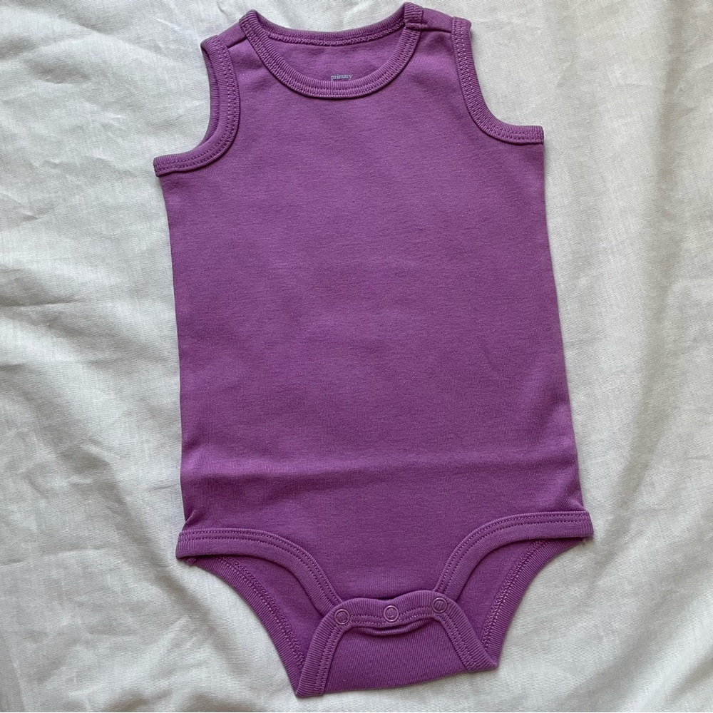 Primary Lilac The Tank Babysuit, 3-6M